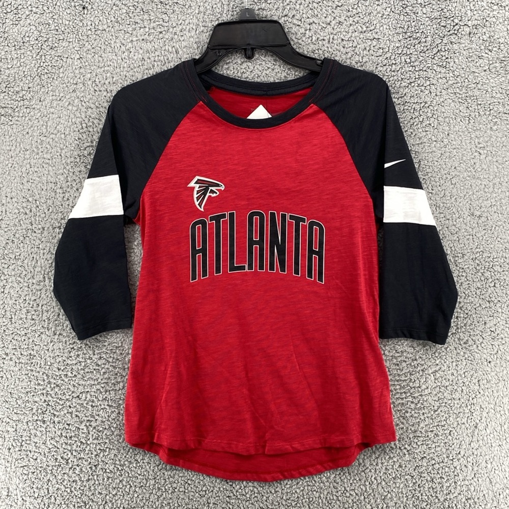 Nike NFL Team Apparel‎ 3/4 Sleeve Atlanta Falcons Women's Sz Small NWT